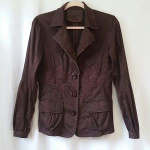 Love Polly Embroidered Chocolate Boho Chic Jacket